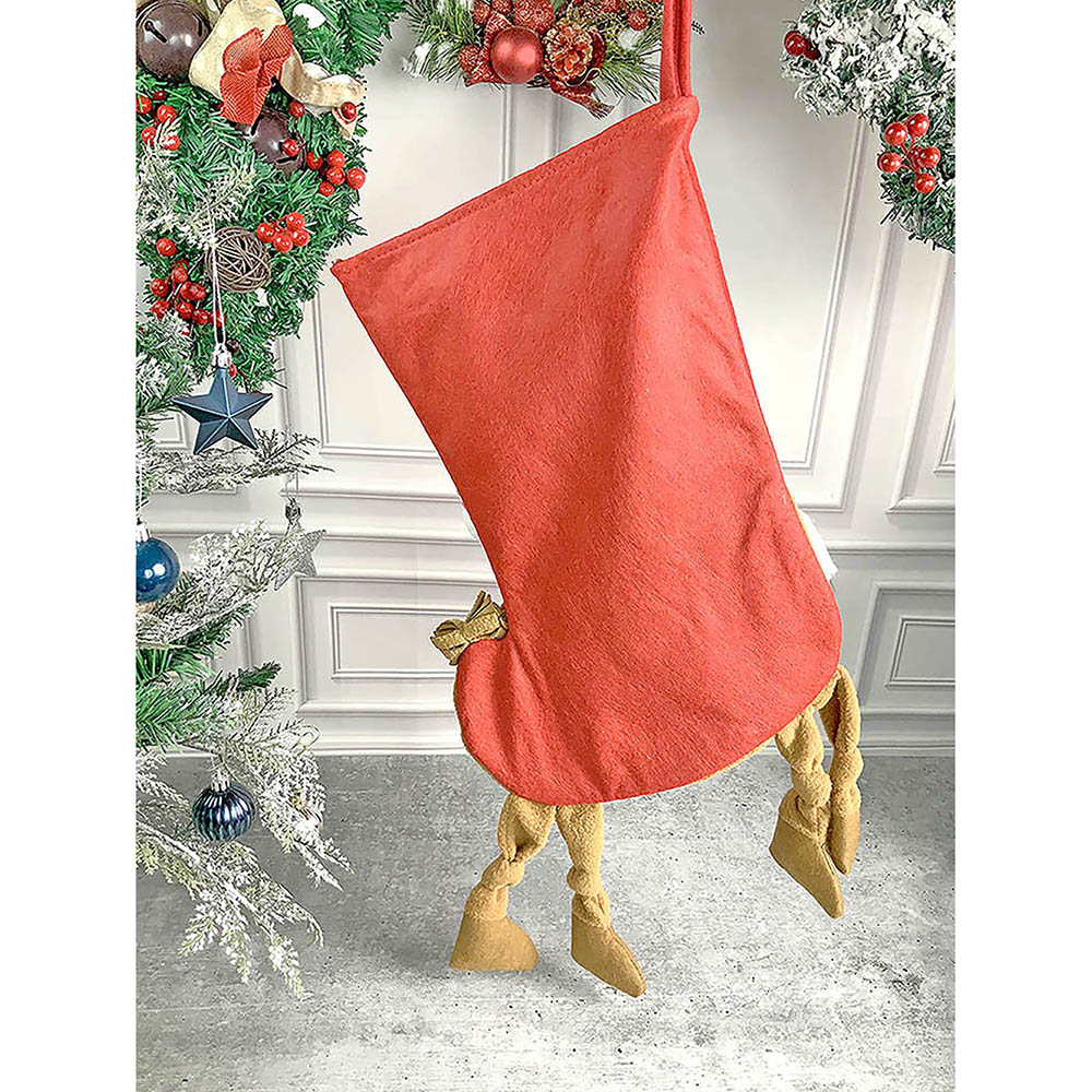 2 pcs set of Knot Legs Santa & Snowman big size Christmas Stockings for Christmas Décor - Image 6