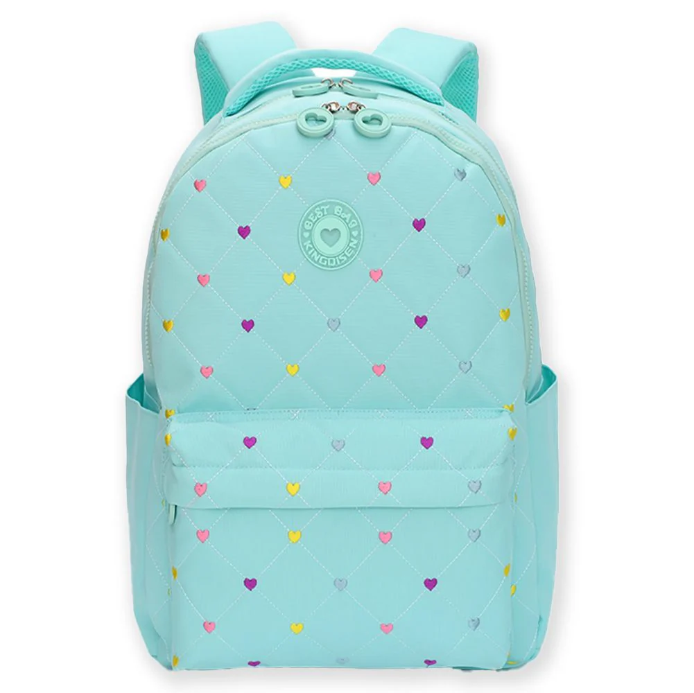 Little Surprise Box, 3pcs Mint Mini Heart Matching Backpack, Lunch Bag and Stationery Pouch - Image 2