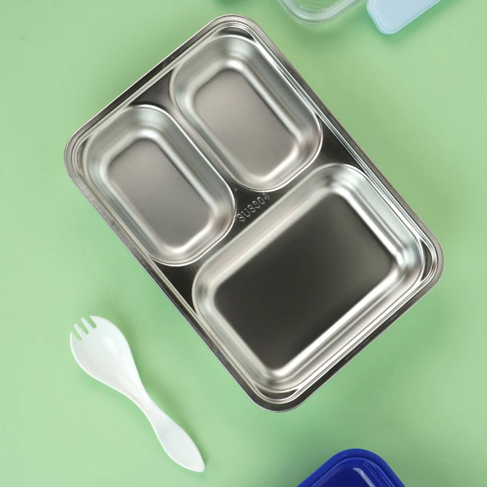 Little Surprise Box, Blue Whale Big Size Stainless Steel Kids Lunch Box - Image 3