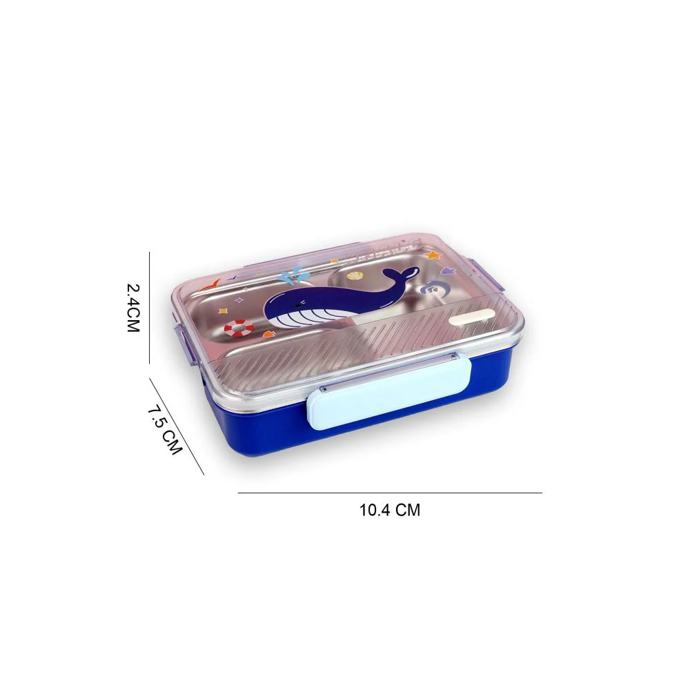 Little Surprise Box, Blue Whale Big Size Stainless Steel Kids Lunch Box - Image 6