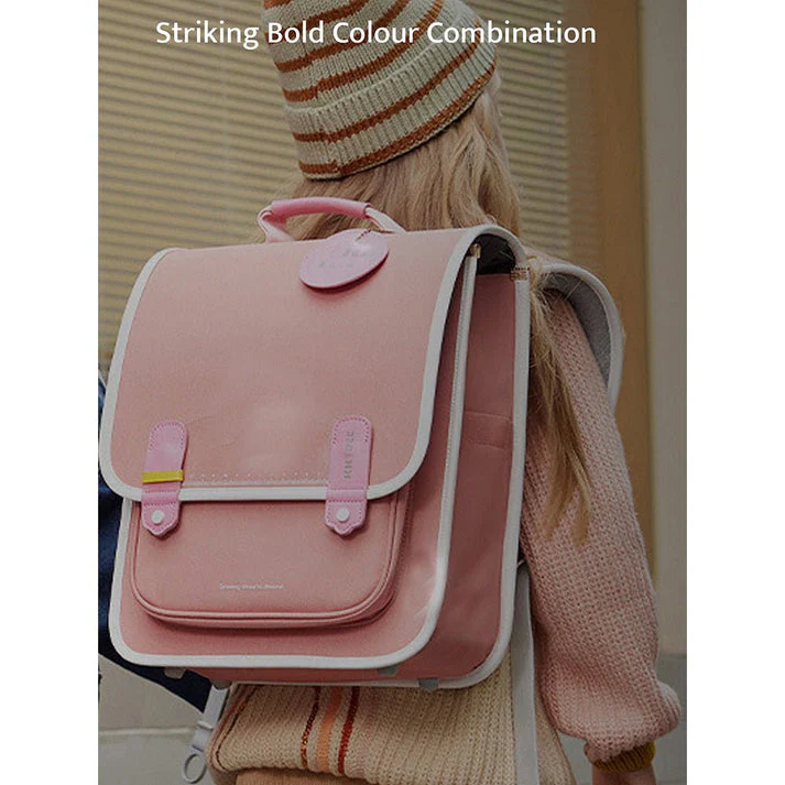 Little Surprise Box Coral Peach Rectangle style Backpack for Kids, Medium - Image 4