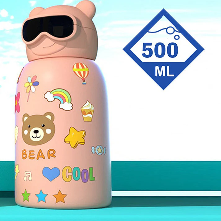Little Surprise Box Diy Sticker Pink Specsy Ted Kids Water Botter, 500 Ml - Image 2