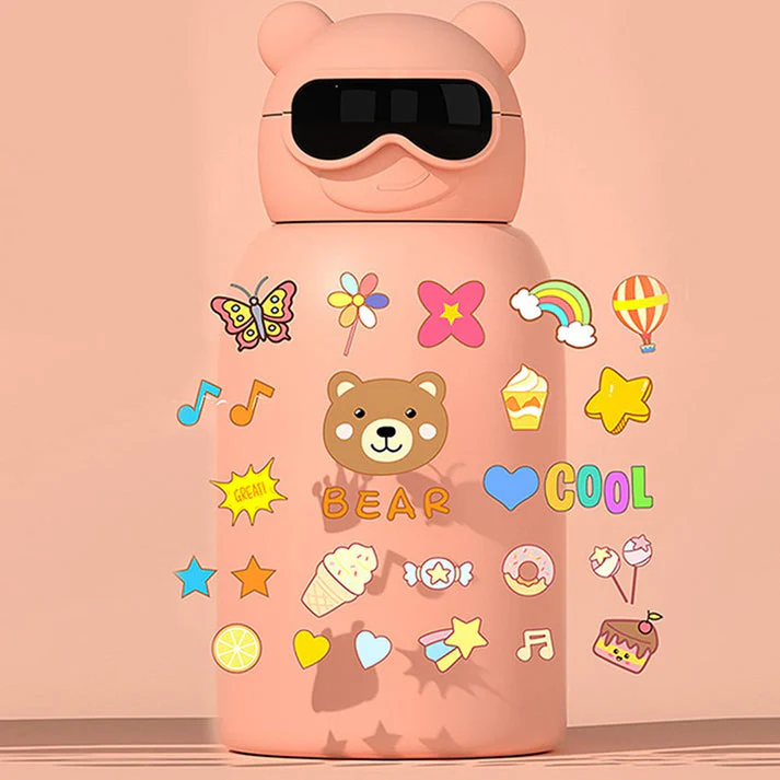 Little Surprise Box Diy Sticker Pink Specsy Ted Kids Water Botter, 500 Ml - Image 8