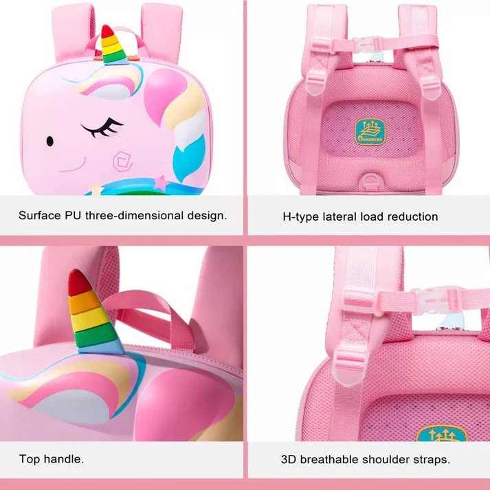 Little Surprise Box, Flashy the Unicorn, 3d Light weighted Ergo Backpack for Toddlers & Kids with Leash - Image 8