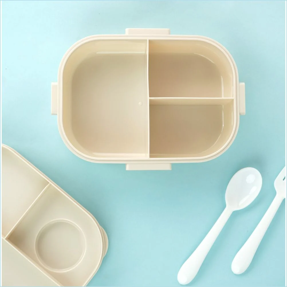 Little Surprise Box, Orange Big Eye Dino 2 decker Lunch Box for Kids - Image 5