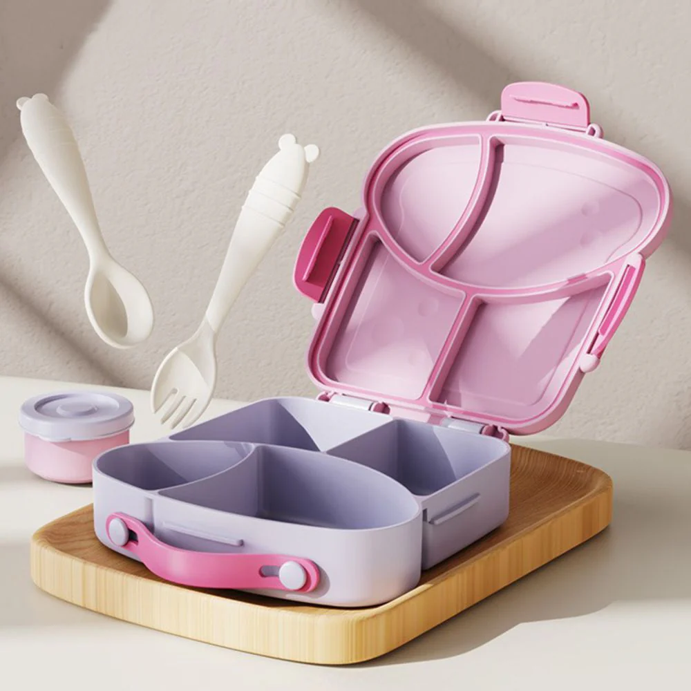 Little Surprise Box, Purple Bread slice Fun themed Kids Lunch Box/Tiffin - Image 2