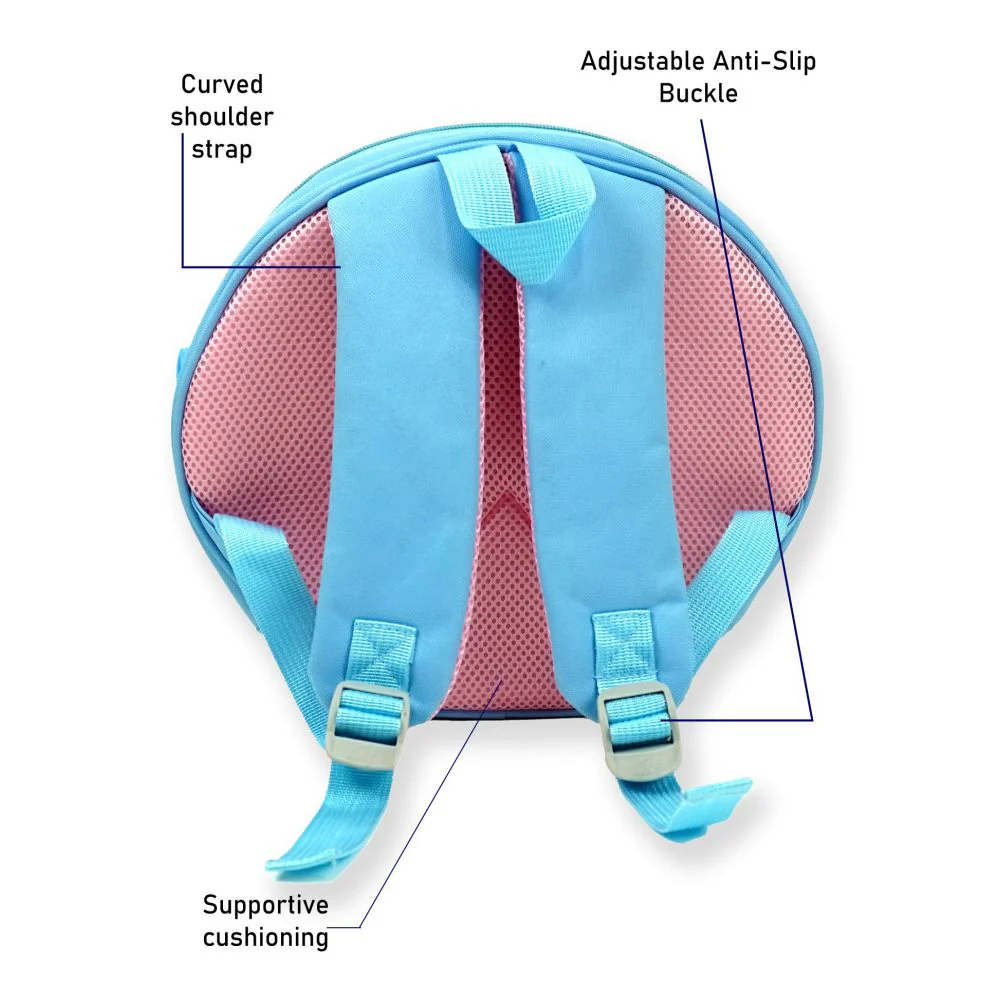 LittleSurprise Box, Mini Size Blue Shell Nursey and Early school Backpack for Pre toddlers, 2 years - 5 years - Image 3