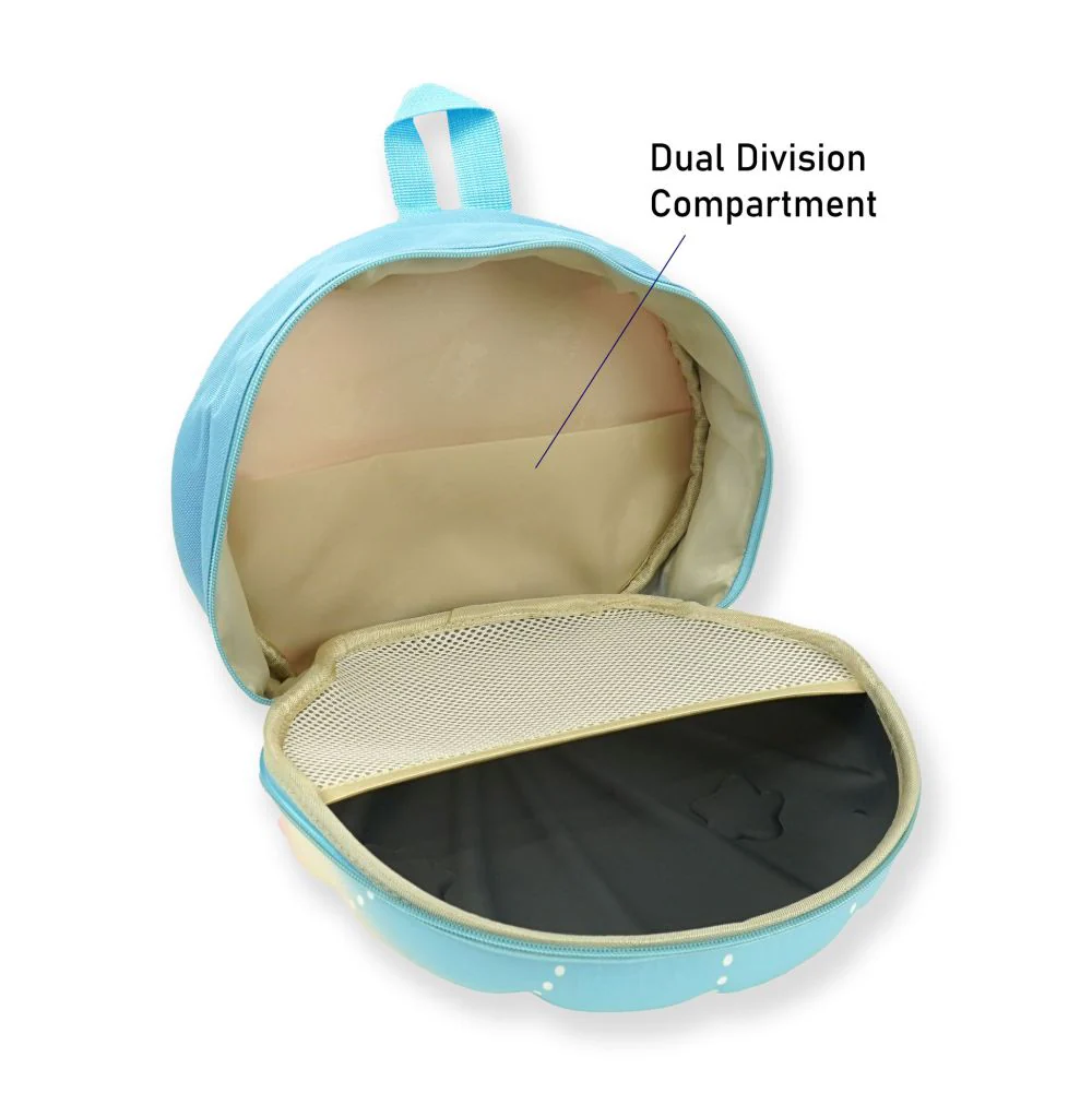 LittleSurprise Box, Mini Size Blue Shell Nursey and Early school Backpack for Pre toddlers, 2 years - 5 years - Image 4