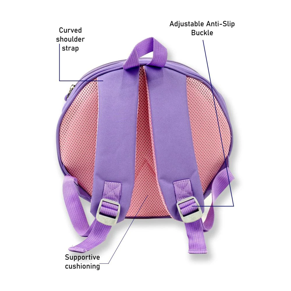 LittleSurprise Box, Mini Size Purple Shell Nursey and Early school Backpack for Pre toddlers, 2 years - 5 years - Image 3