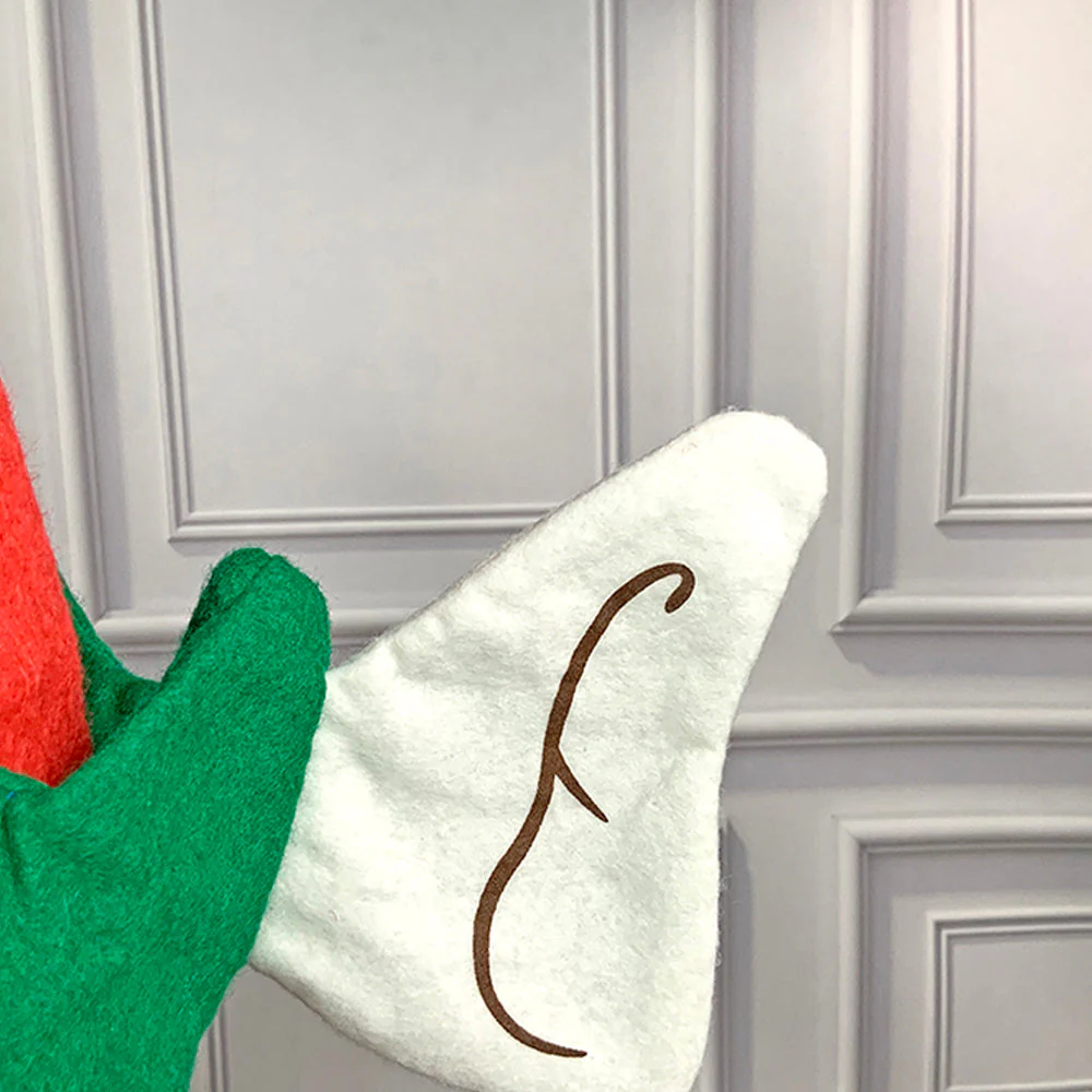 Long Elf Legs & Ears Felt Christmas Party Hat - Image 10