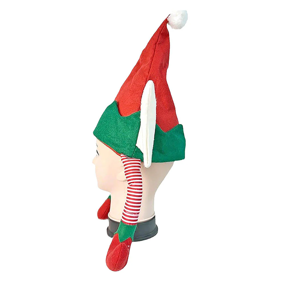 Long Elf Legs & Ears Felt Christmas Party Hat - Image 7