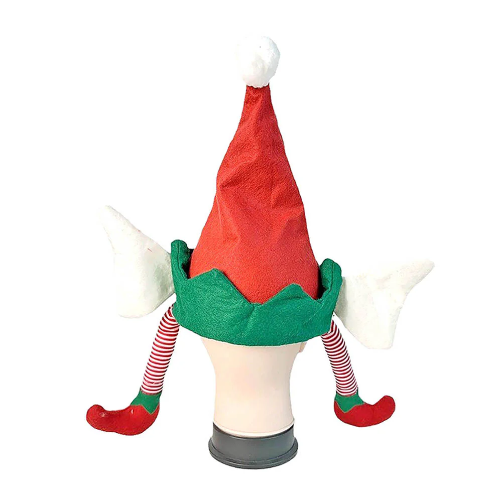 Long Elf Legs & Ears Felt Christmas Party Hat - Image 8