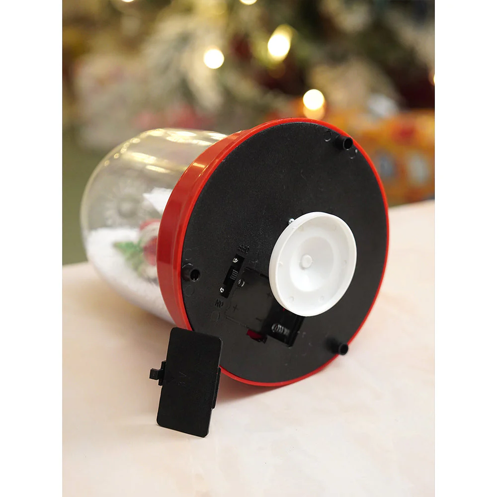 Lucky Sack& Bell Santa , Musical Snow Globe Dome Christmas Décor and Decoration. - Image 7