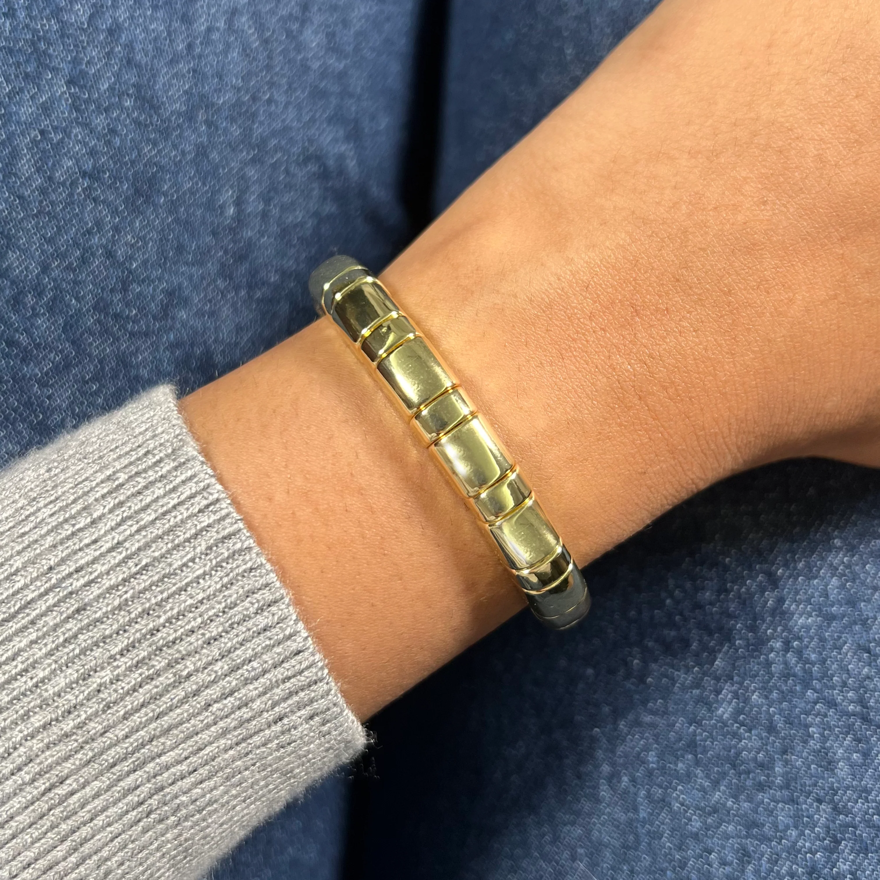Luxe Enamel Bracelet | Gold - Image 2