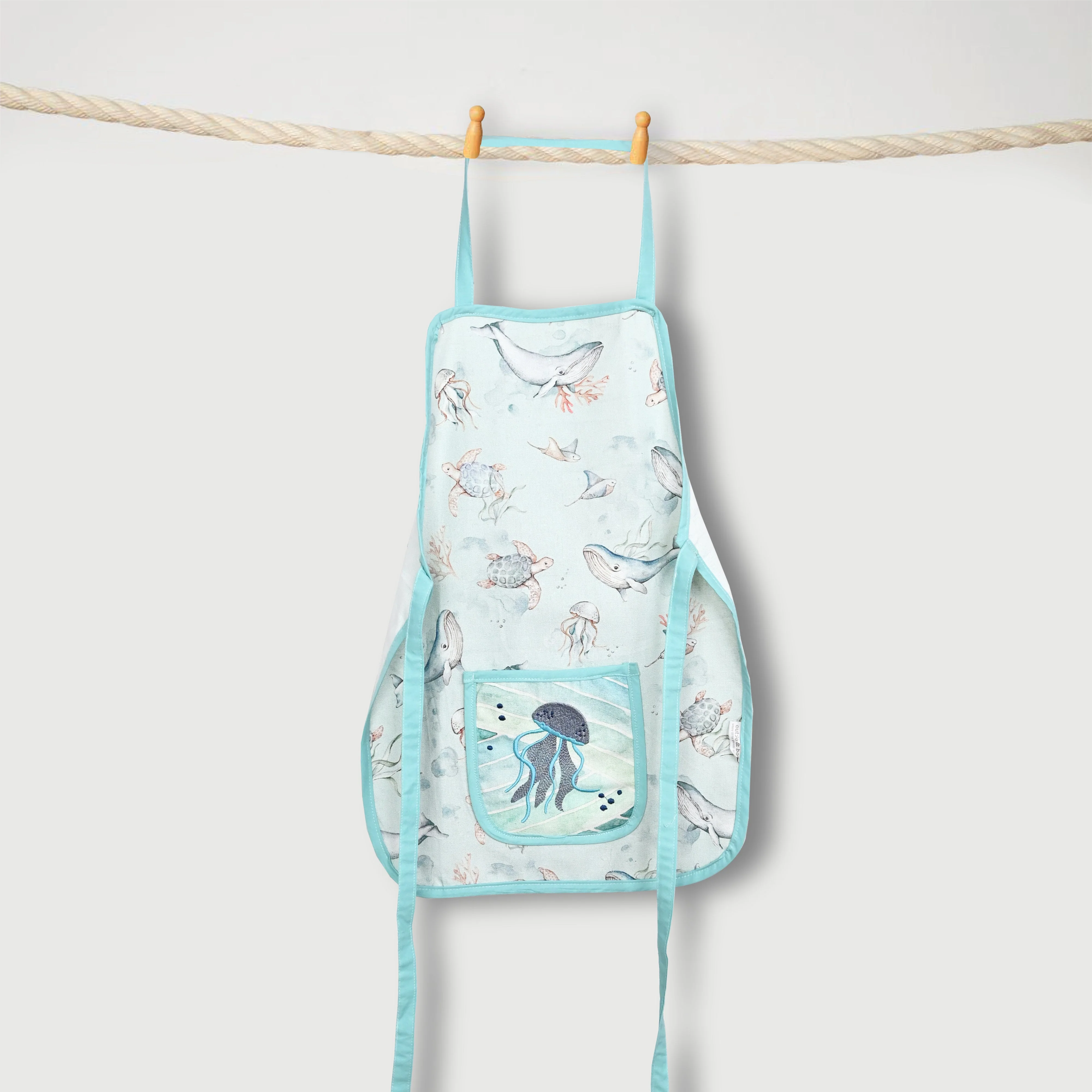 Maritime Magic Apron Set - Little Chef Duo Set - Image 6