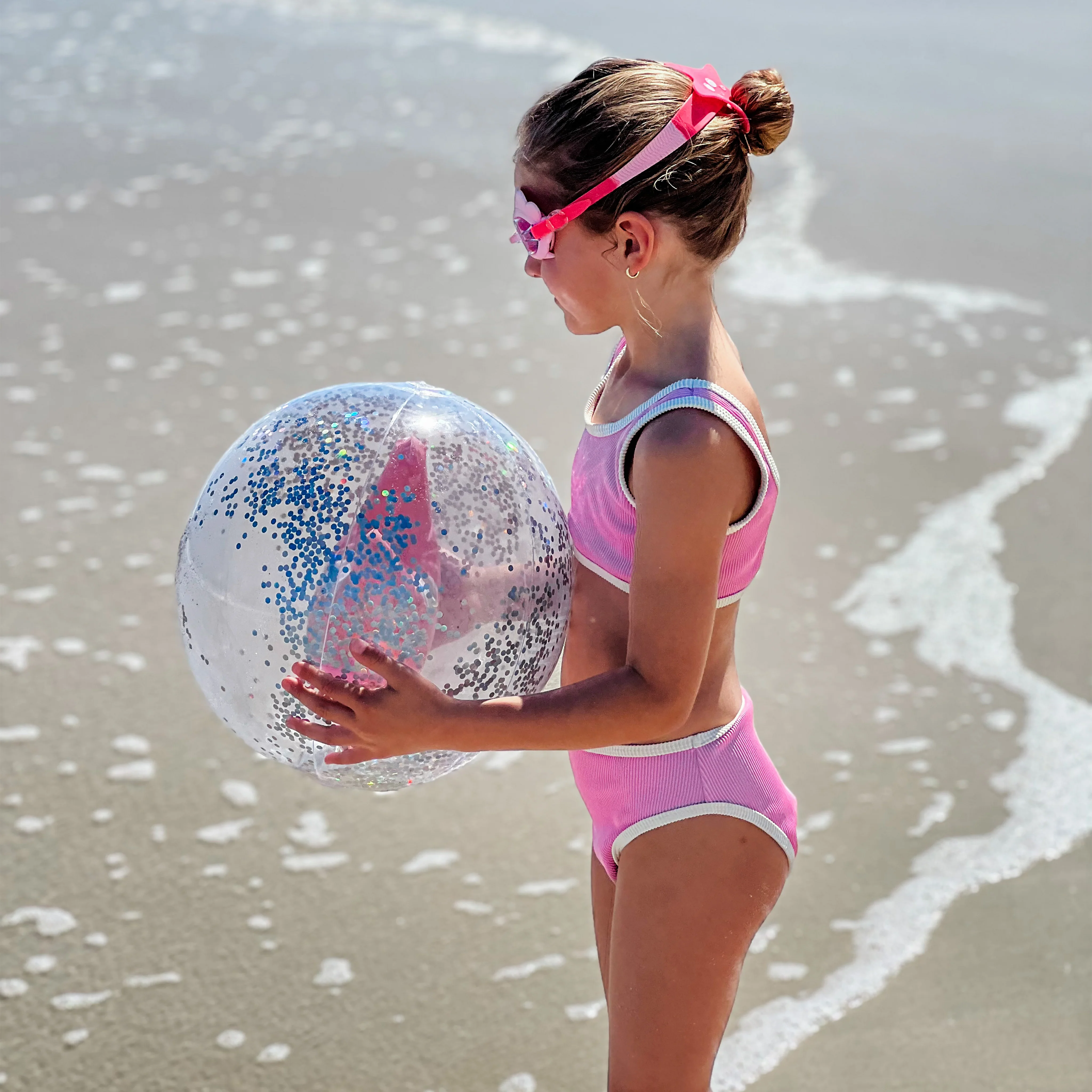 Melody the Mermaid Mini Swim Goggles Neon Strawberry - Image 10