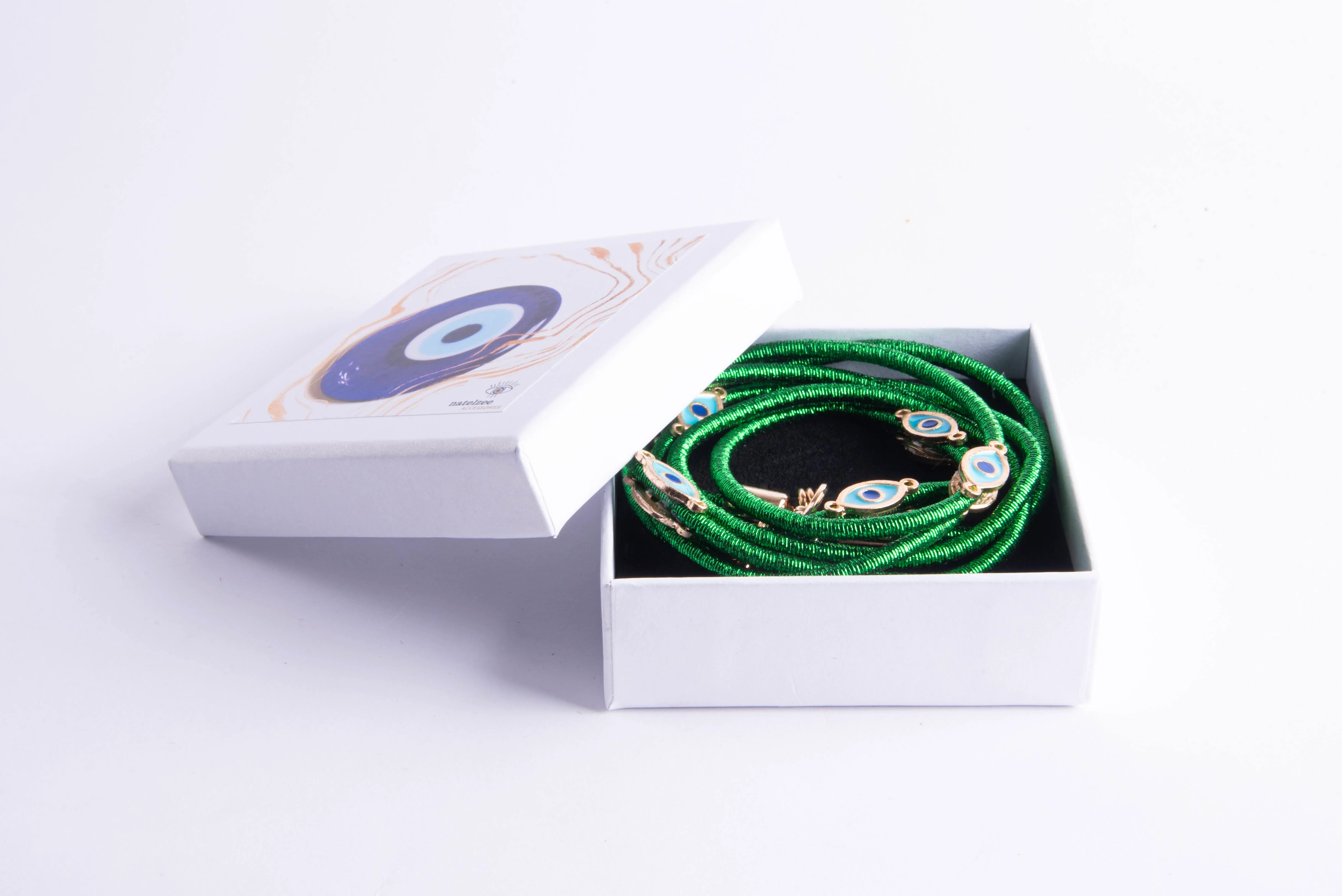 Metallic Crossbody Lanyard-Green - Image 3
