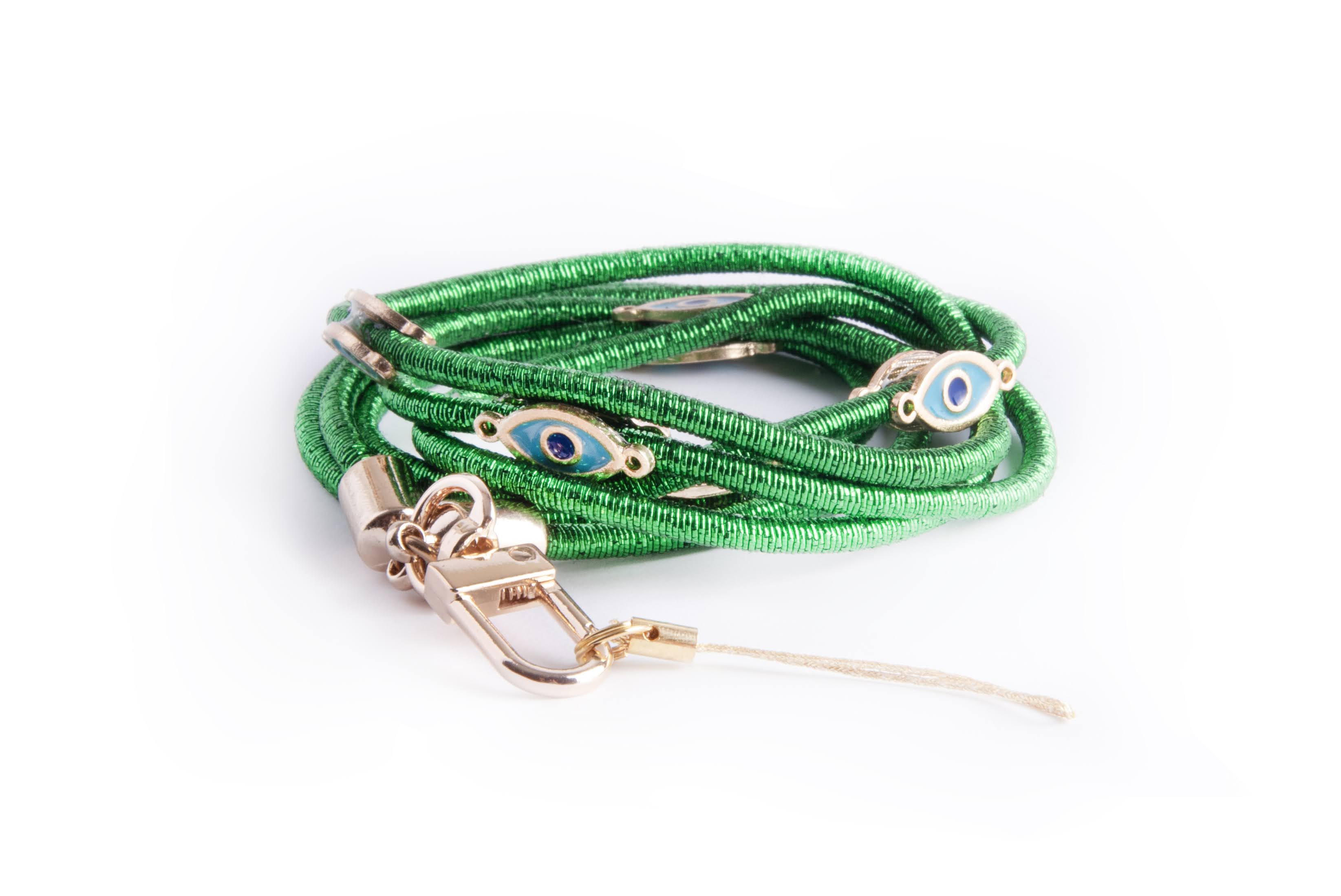 Metallic Crossbody Lanyard-Green - Image 4