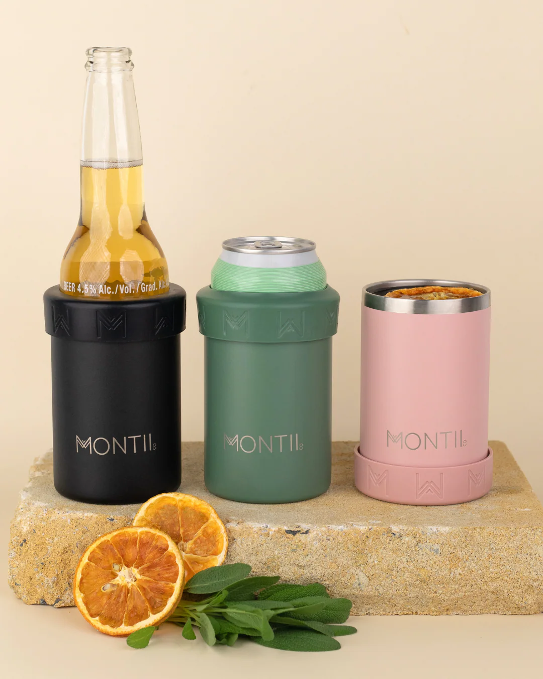MontiiCo Insulated Can & Bottle Cooler - Coal - Image 6