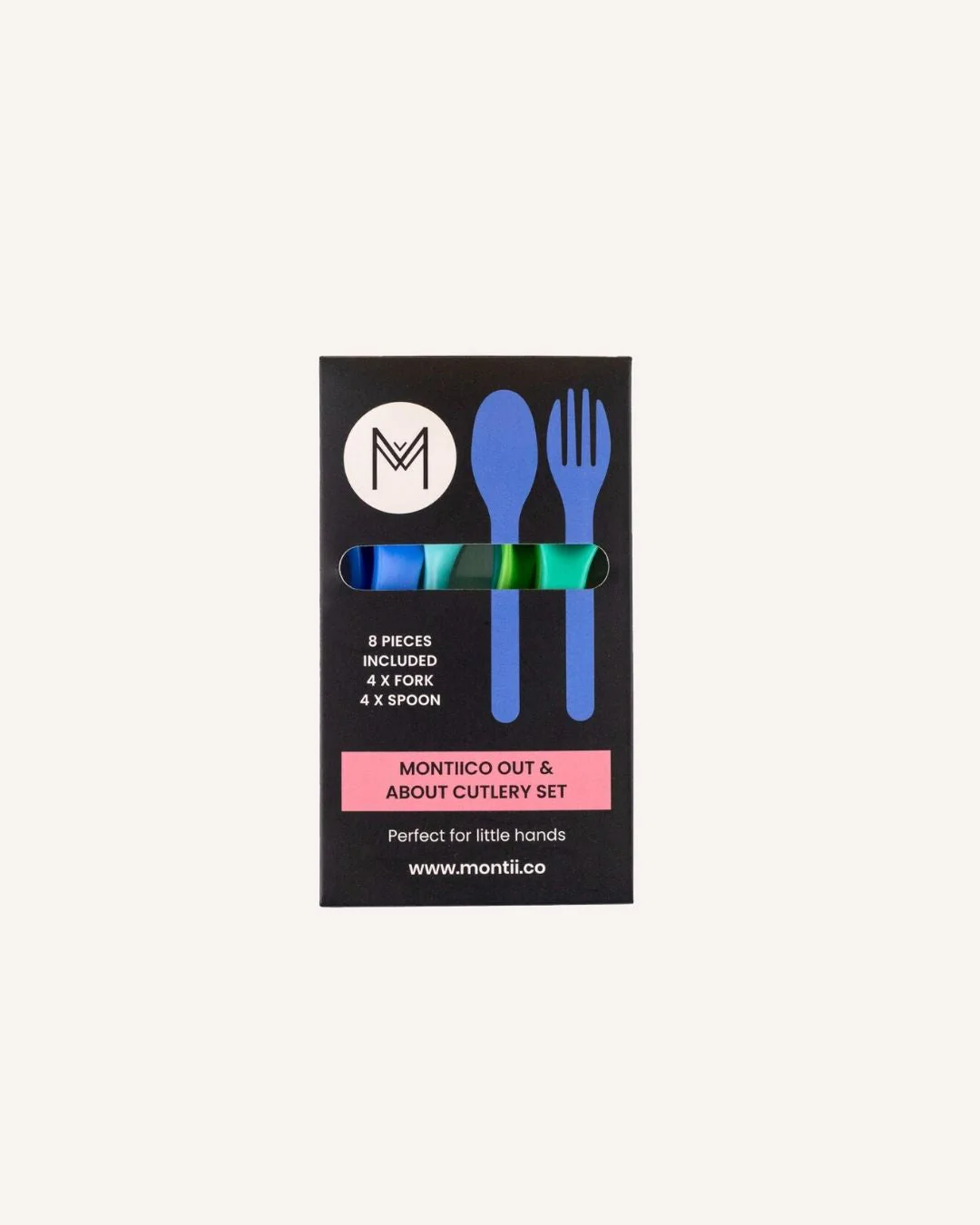 MontiiCo Out & About Cutlery Set - Blueberry - Image 2