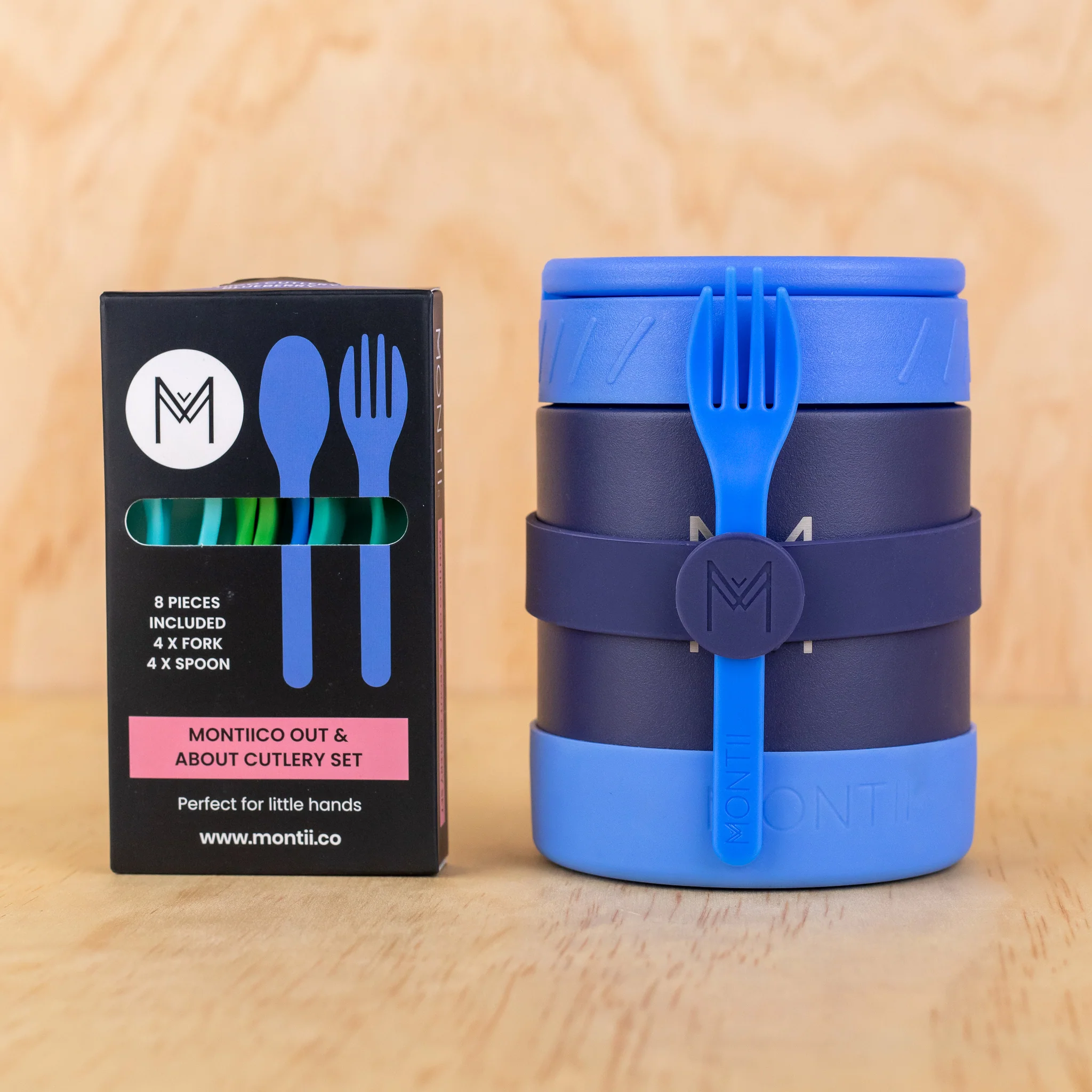MontiiCo Silicone Cutlery Band - Cobalt - Image 6