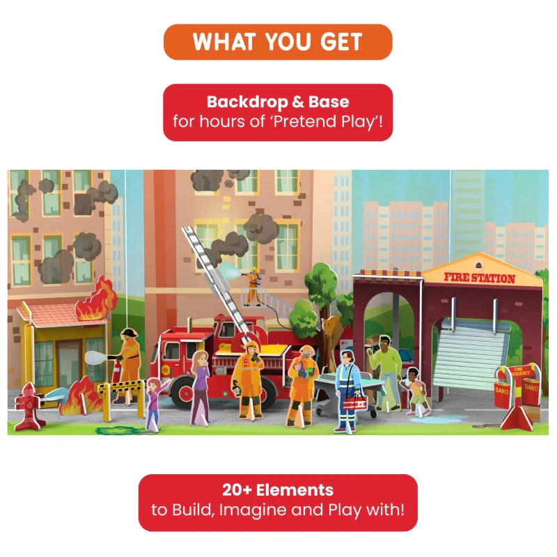 My World: Firefighters to the Rescue | STEM Building Toy - Image 4
