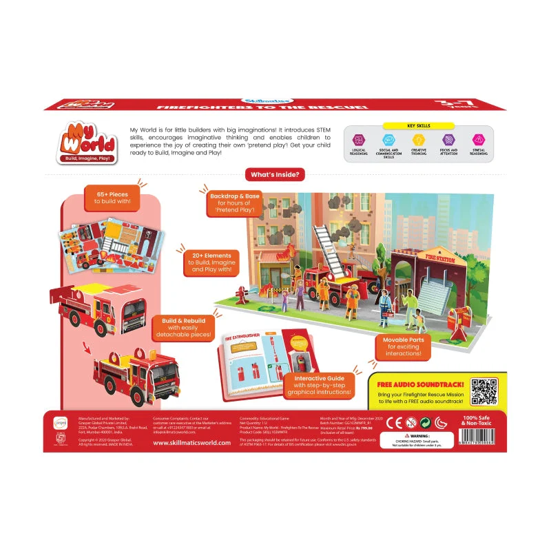 My World: Firefighters to the Rescue | STEM Building Toy - Image 5