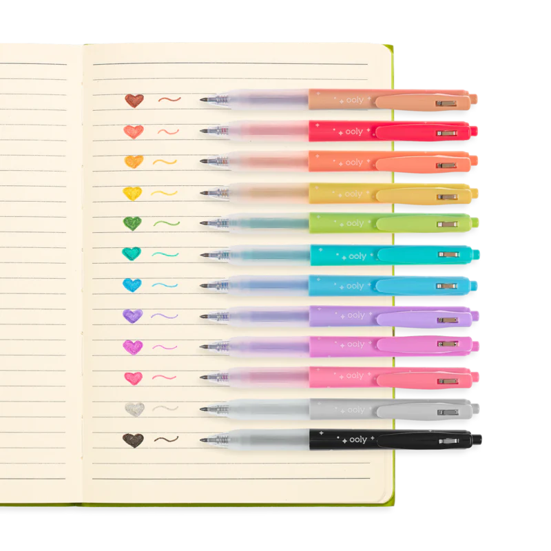 Oh My Glitter! Retractable Gel Pens - Set of 12 - Image 4