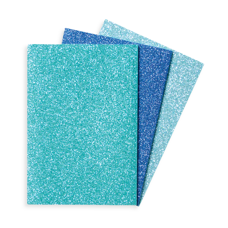 Oh My Glitter! Notebooks - Set of 3 - Aquamarine & Sapphire - Image 3