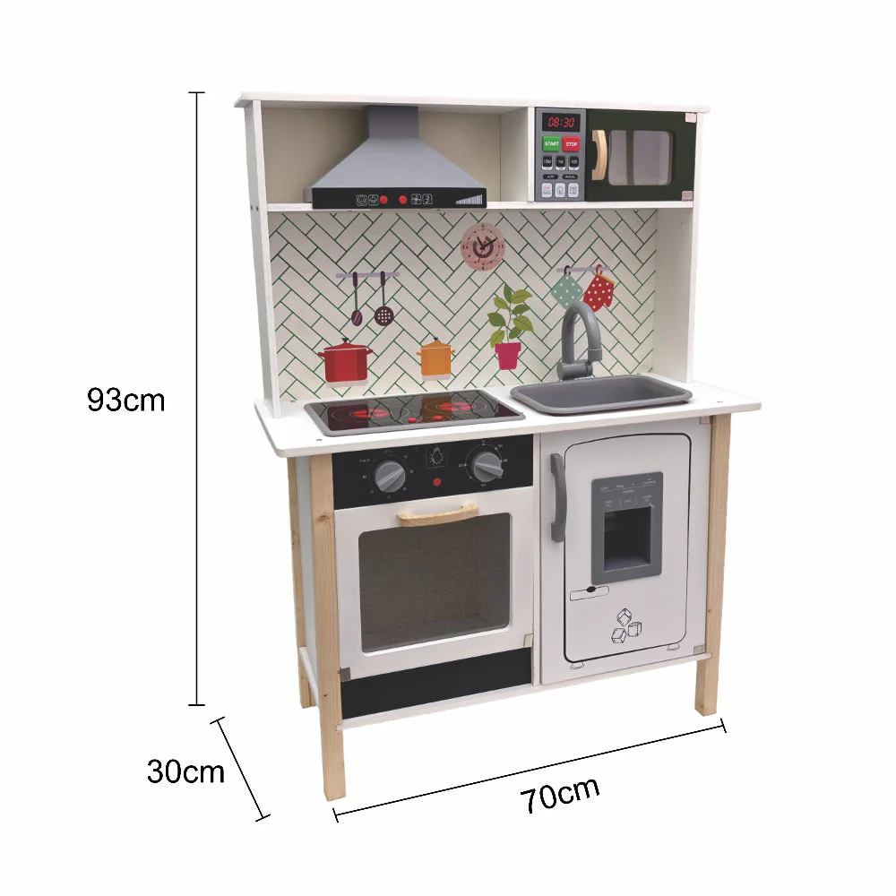 Open Ended Modern Kitchen Set -(12 Accessories included) - Image 3