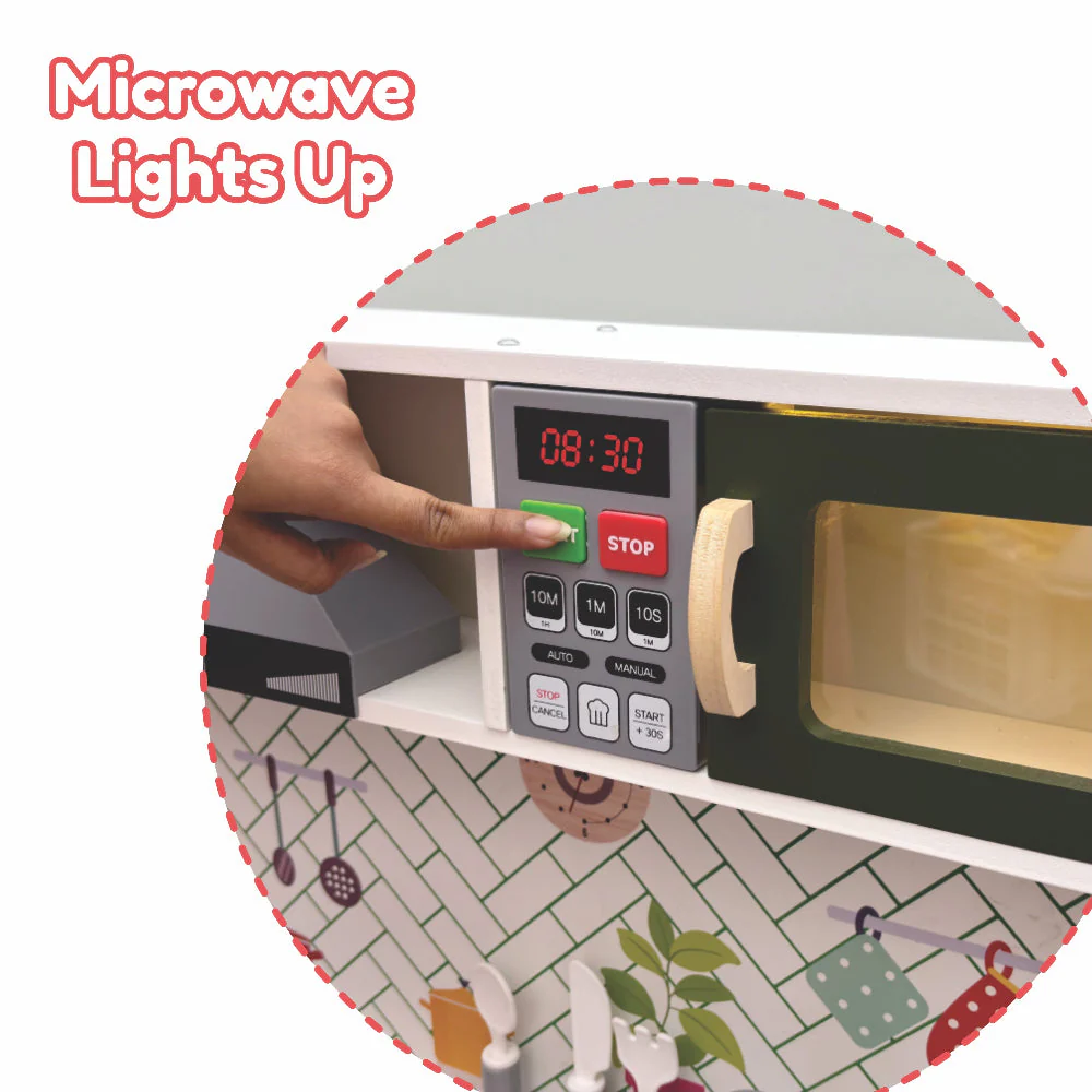 Open Ended Modern Kitchen Set -(12 Accessories included) - Image 4