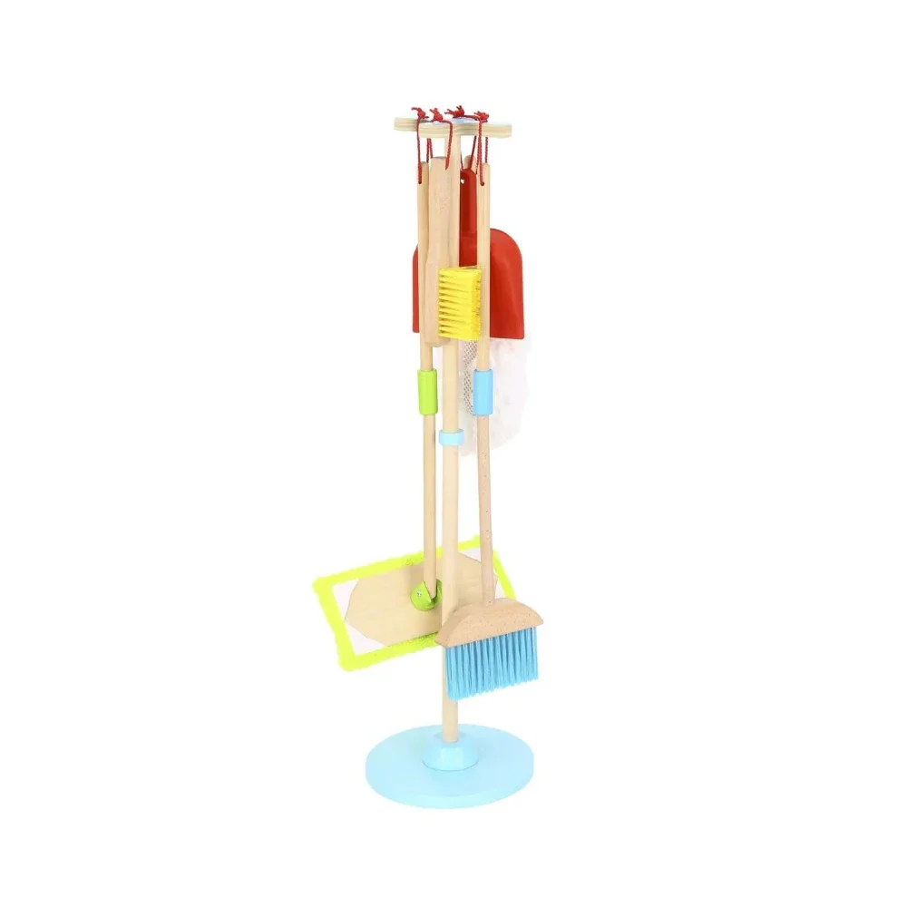 Open Ended Kids Wooden Cleaning Set