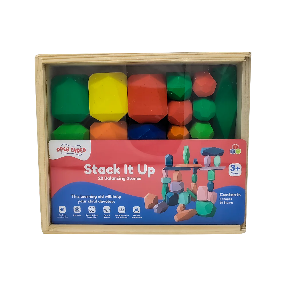 Open Ended Stack It Up - 28 pcs Balancing Stones - Image 3