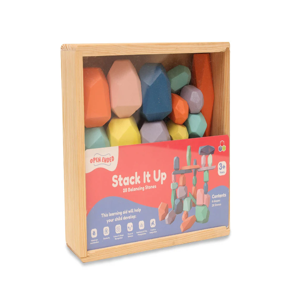Open Ended Stack It Up - 28 pcs Balancing Stones - Image 4