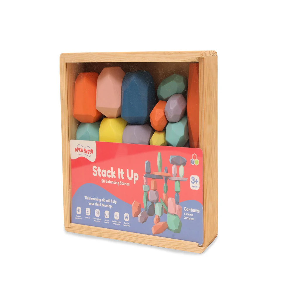 Open Ended Stack It Up - 28 pcs Balancing Stones - Image 5