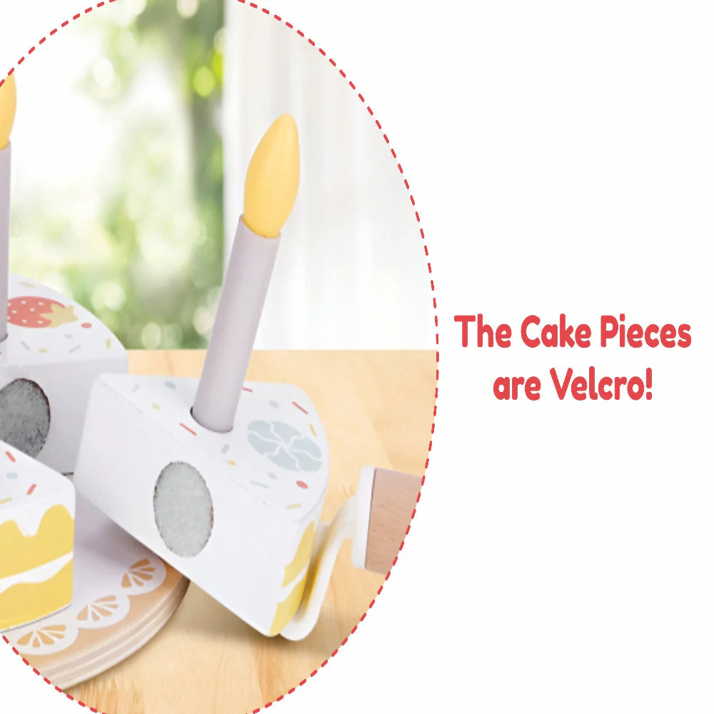Open Ended Wooden Birthday Cake Set -21 Pieces - Image 5