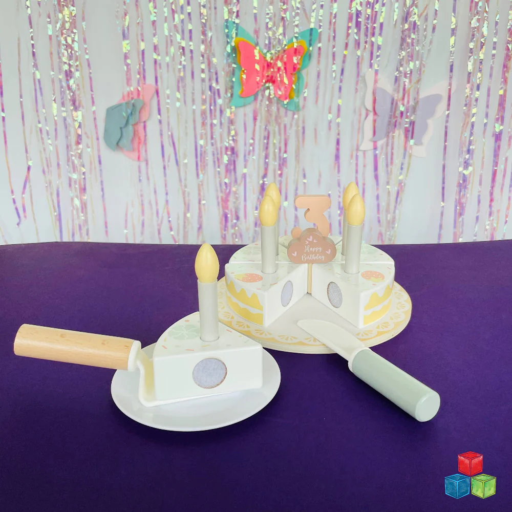 Open Ended Wooden Birthday Cake Set -21 Pieces - Image 7