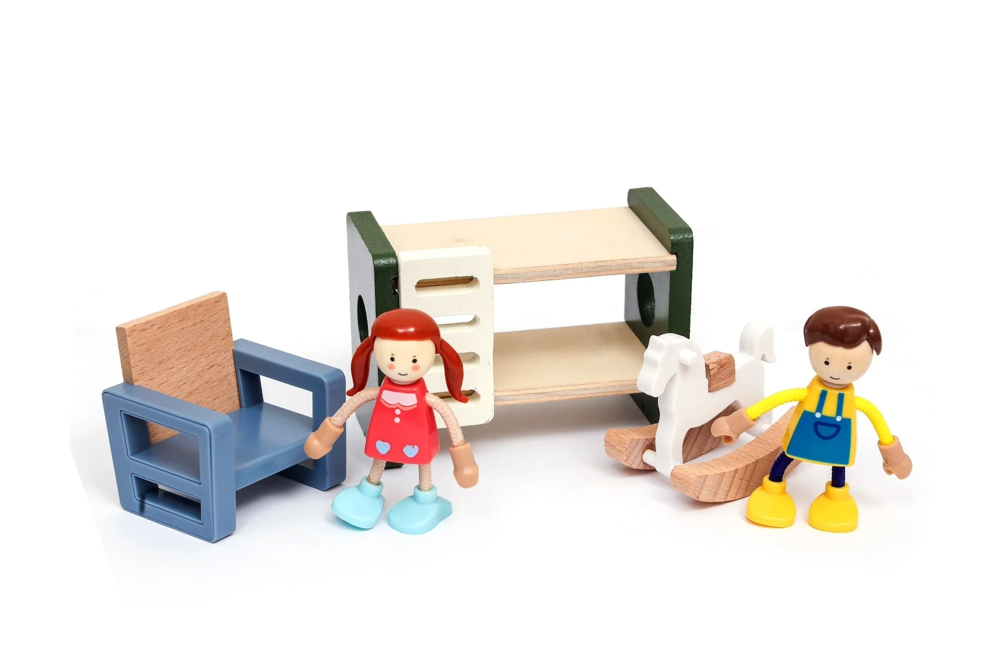 Open Ended Wooden Dollhouse - Modern Villa - Image 5