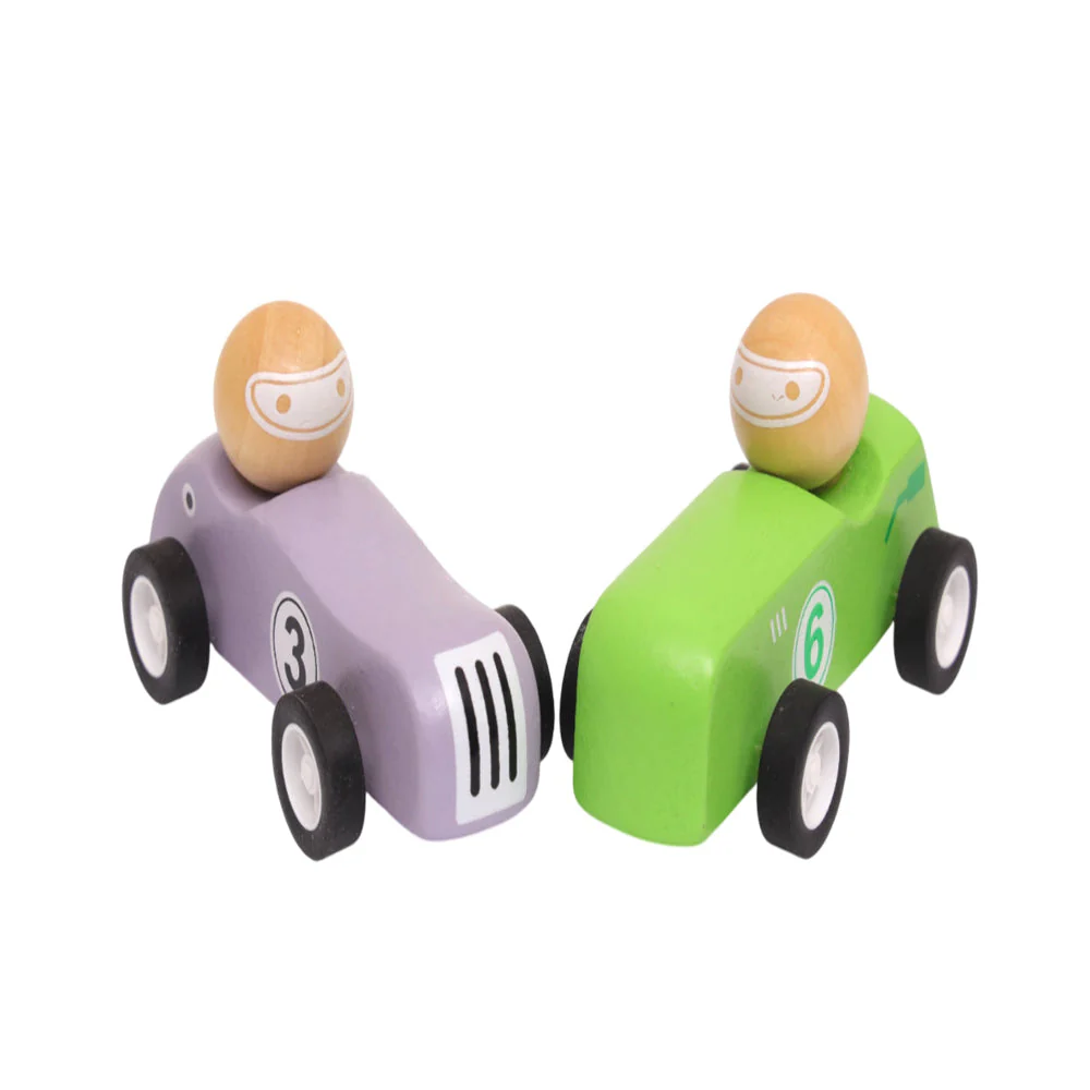 Open Ended Wooden Pull Back Race Car (1 Pc) - Image 7