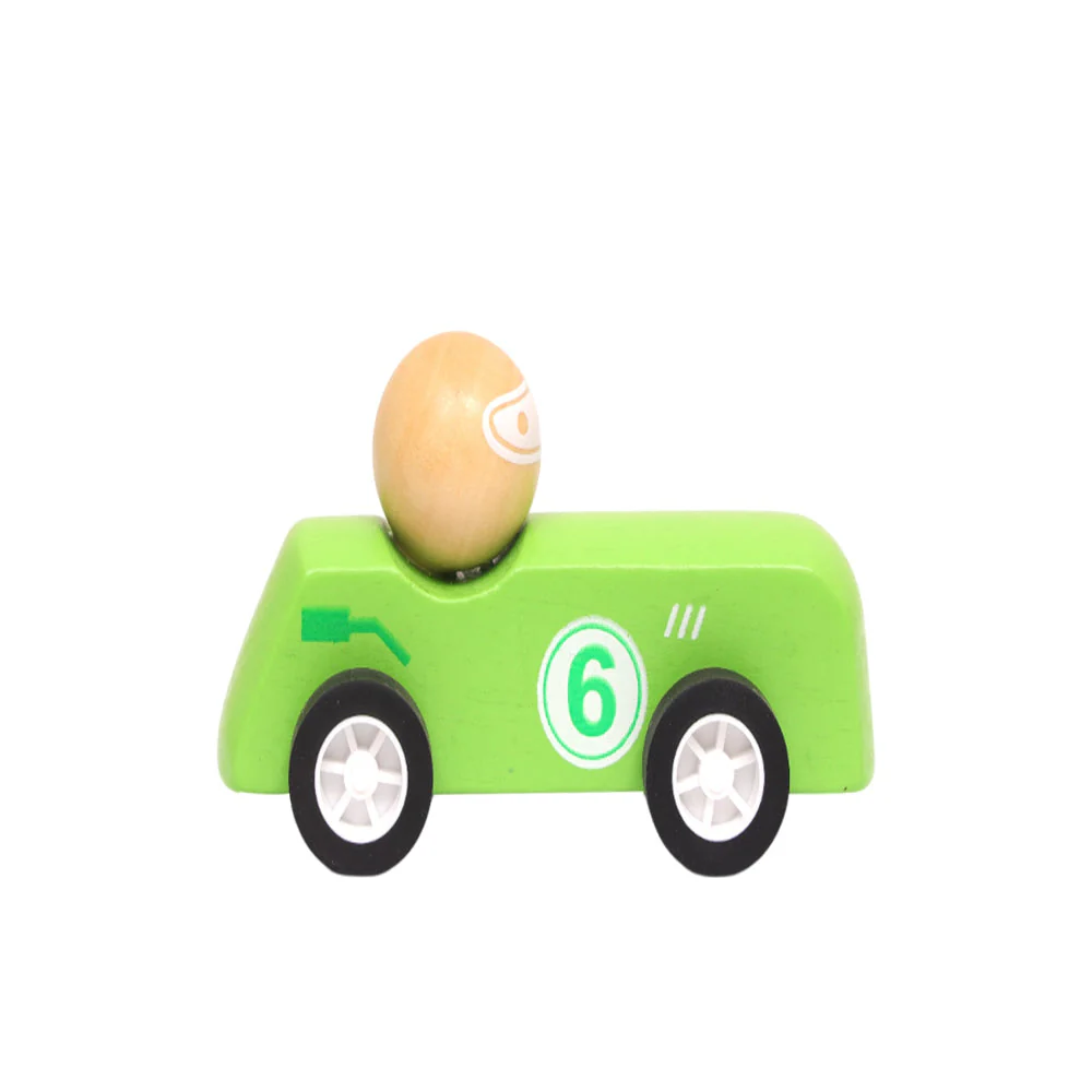 Open Ended Wooden Pull Back Race Car (1 Pc) - Image 9