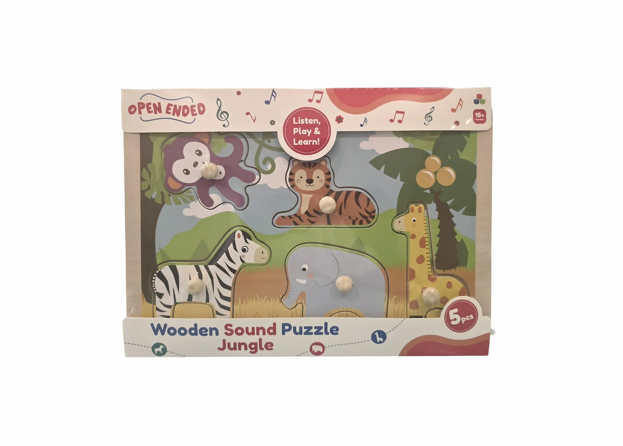 Open Ended Wooden Sound Puzzle -  Jungle - Image 3