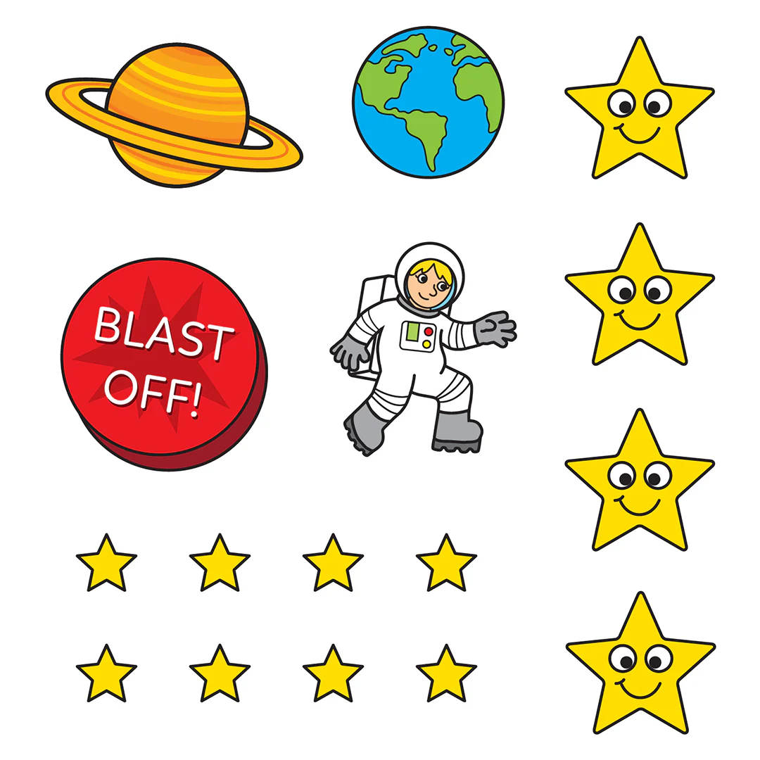 Outer Space Sticker Colouring Book - Image 3