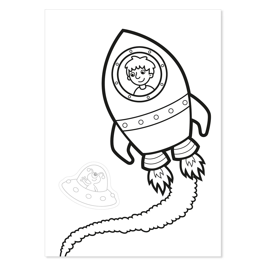 Outer Space Sticker Colouring Books (10 PACK) - Image 4