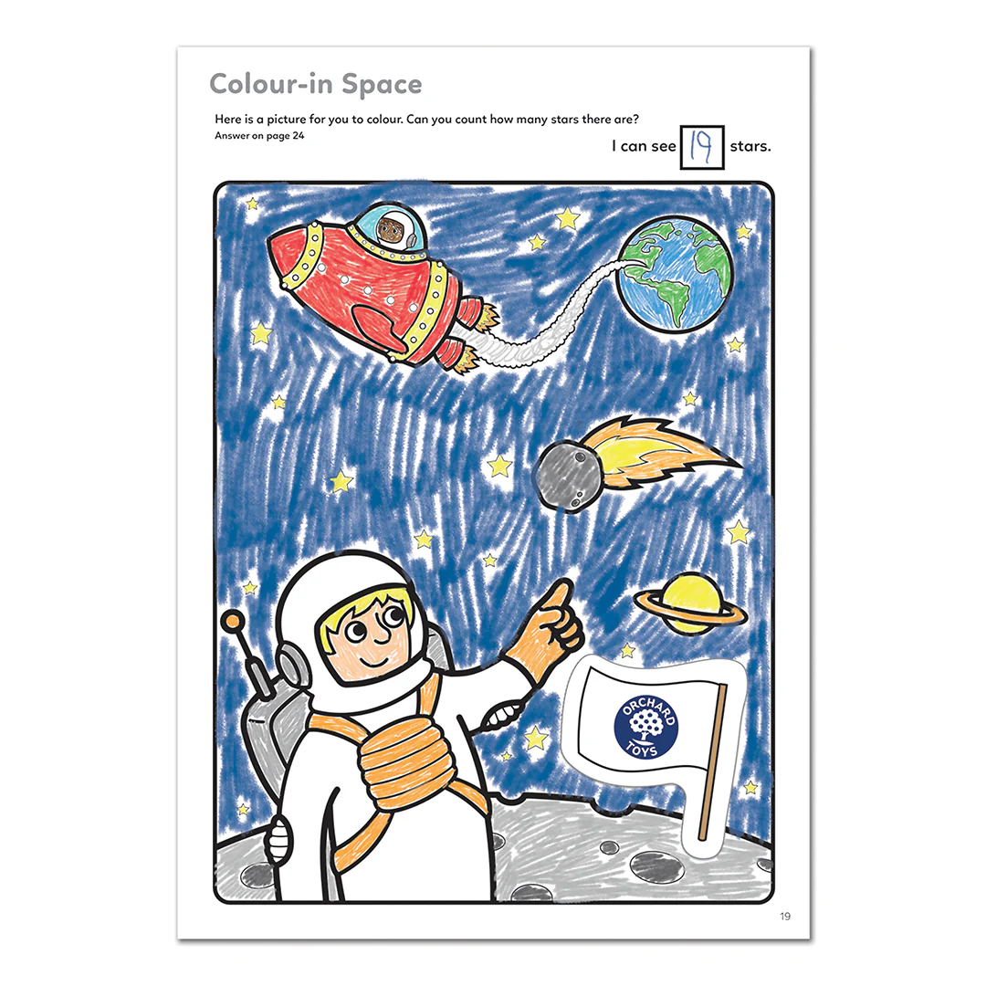 Outer Space Sticker Colouring Books (10 PACK) - Image 5