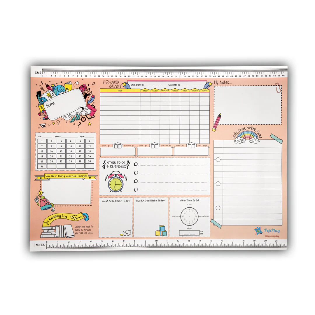 PepPlay Activity Mats - Planner Peach - Image 3
