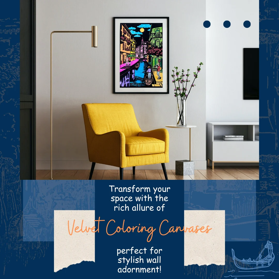 PEPPLAY VELVET COLOURING POSTERS - CITY ON WATER - Image 5