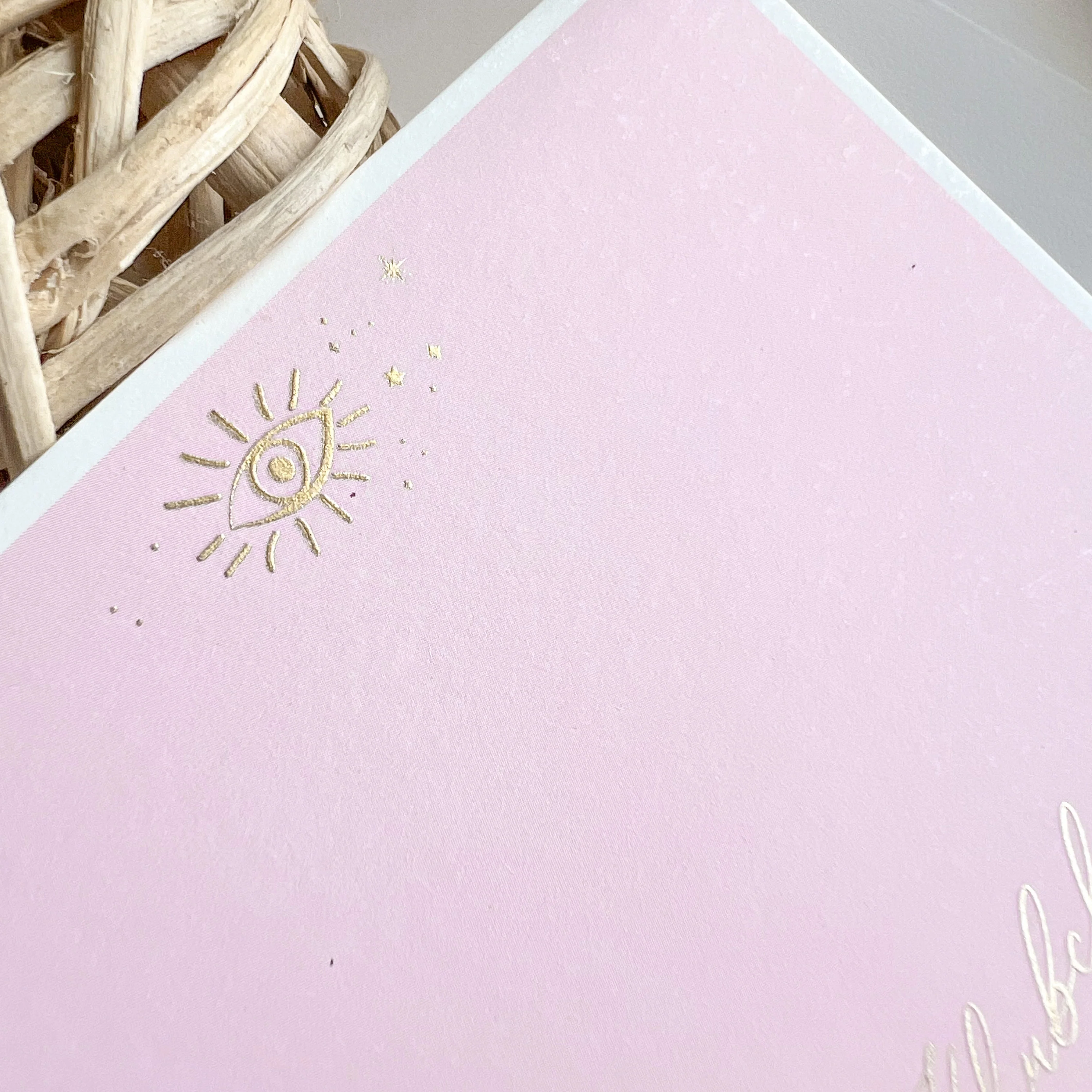 Pink Patch Evil Eye Flat Card - Image 2