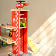 Playbox Drive in-Multilevel Activity Center with Helicopter Pad, Moving Elevator & Rapid Descent Ramps Pretend Play Toy Develops Motor Skills & Creativity - Age 1+ Years - Image 3