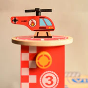 Playbox Drive in-Multilevel Activity Center with Helicopter Pad, Moving Elevator & Rapid Descent Ramps Pretend Play Toy Develops Motor Skills & Creativity - Age 1+ Years - Image 5