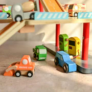 Playbox Drive in-Multilevel Activity Center with Helicopter Pad, Moving Elevator & Rapid Descent Ramps Pretend Play Toy Develops Motor Skills & Creativity - Age 1+ Years - Image 8